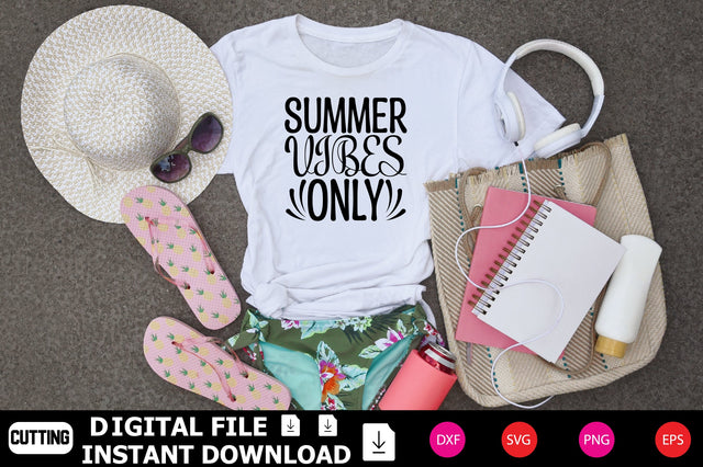 Summer Vibes Only SVG cut files SVG Shahin alam 