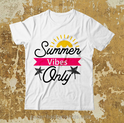 Summer Vibes Only SVG Design SVG BlackCatsMedia 