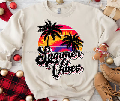Summer vibes png, Retro summer vibes shirts design file, Summer sublimation design downloads Sublimation ToriDesigns 