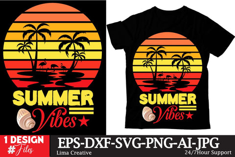 Summer Vibes Retro Sunset ,Summer Sublimation ,Summer Retro Vintage T-shirt DEsign,SUmmer SVG ,Summer Rtero T-shirt DEsign BUndle Sublimation Insomnia Std 