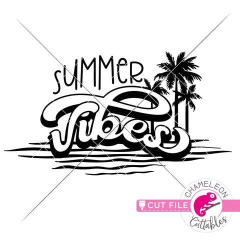 Summer Vibes retro svg png dxf SVG Chameleon Cuttables 