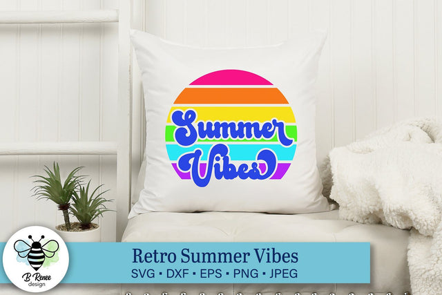Summer Vibes Retro SVG SVG B Renee Design 