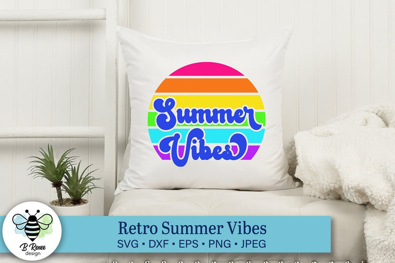 Summer Vibes Retro SVG SVG B Renee Design 