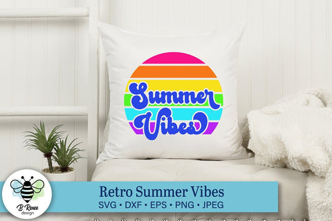 Summer Vibes Retro SVG SVG B Renee Design 