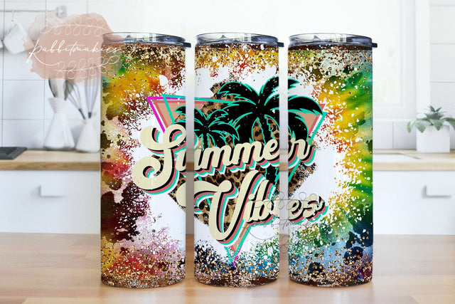 Summer Vibes Sublimation Designs, Summer Tumbler Png, Beach Summer Vibes 20oz Skinny Tumbler Summer Design, Digital download Sublimation Rabbitmakies 