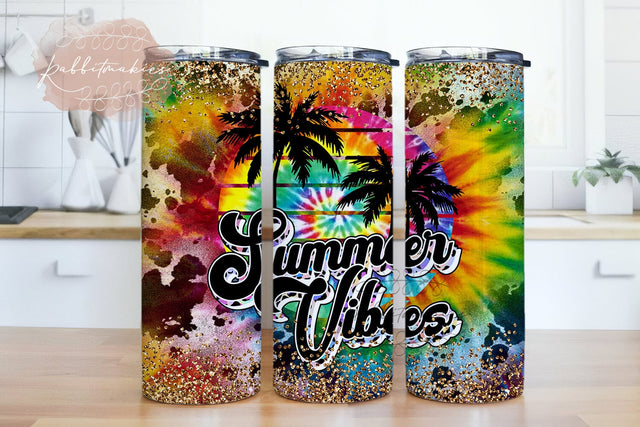Summer Vibes Sublimation Designs, Summer Tumbler Png, Beach Summer Vibes 20oz Skinny Tumbler Summer Design, Digital download Sublimation Rabbitmakies 