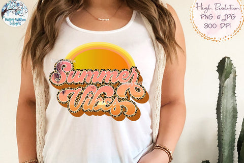 Summer Vibes Sublimation PNG Sublimation Wispy Willow Designs 