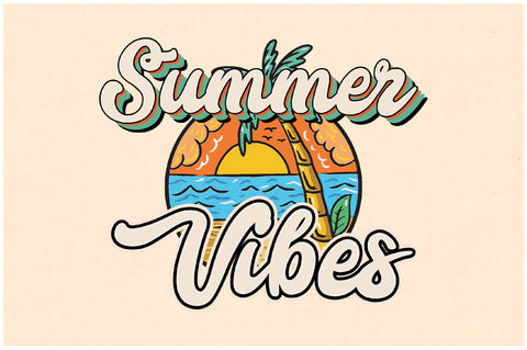 Summer Vibes Sunshine Retro Sublimation Sublimation Jagonath Roy 