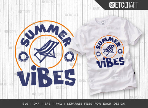 Summer Vibes SVG Bundle, Beach Life Svg, Summer Love Svg, Vacation Svg, Hello Summer Svg, Summer Saying Svg, Summer Quote, ETC T00444 SVG ETC Craft 