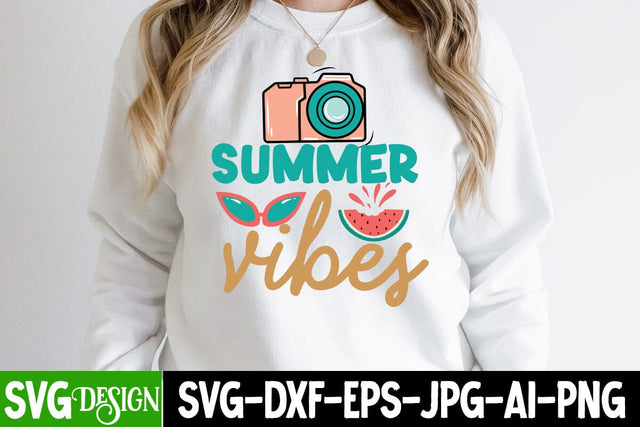 Summer Vibes SVG Cut File, Summer Vibes SVG Design, Summer SVG Cut File,Aloha Summer SVG Design, Summer SVG Quotes, Summer Sublimation PNG,Funny Summer SVG SVG BlackCatsMedia 