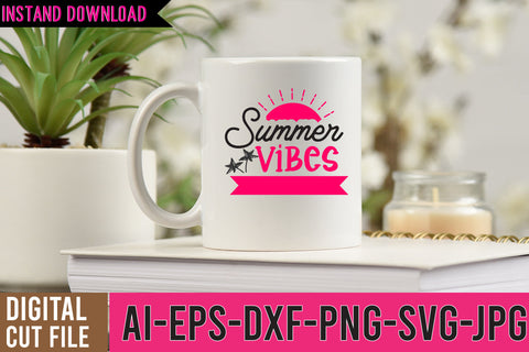 Summer Vibes SVG Design SVG BlackCatsMedia 