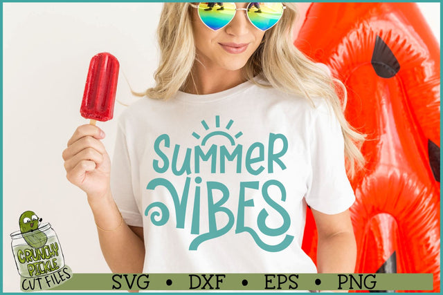 Summer Vibes SVG File SVG Crunchy Pickle 