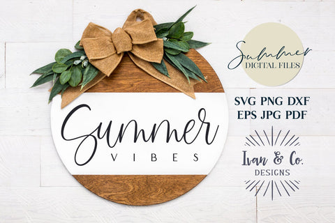 Summer Vibes Svg & Sublimation, Summer Svg, Sunshine Svg, Printable, Cricut Svg, Silhouette Designs, Digital Cut Files, JPG DXF PNG (1471175136) SVG Ivan & Co. Designs 