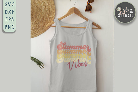 Summer Vibes SVG | Summer SVG SVG Style and Stencil 