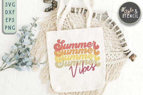 Summer Vibes SVG | Summer SVG SVG Style and Stencil 