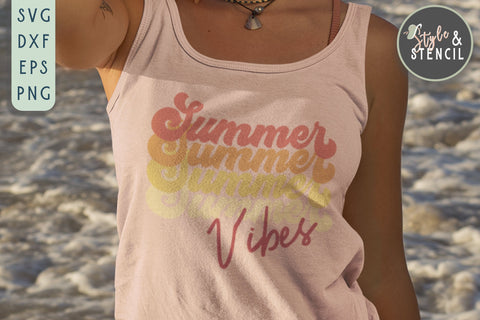 Summer Vibes SVG | Summer SVG SVG Style and Stencil 