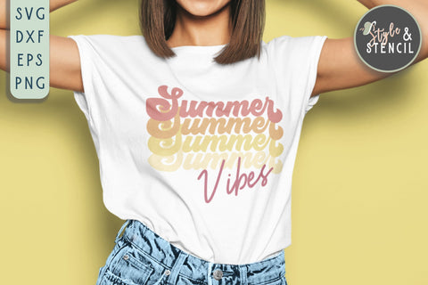 Summer Vibes SVG | Summer SVG SVG Style and Stencil 
