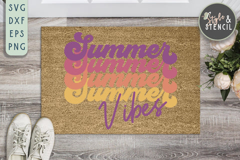 Summer Vibes SVG | Summer SVG SVG Style and Stencil 