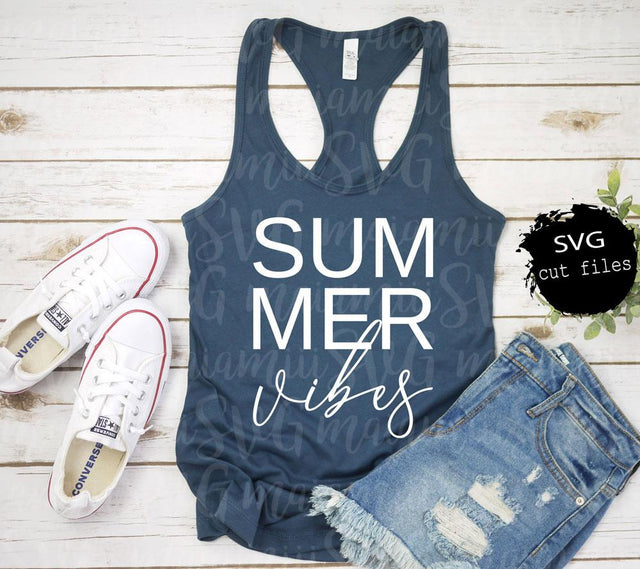 Summer Vibes Svg, Summer Svg, Vibes Svg, Summer Holiday Svg, Vacation Svg, Summer Vacation Svg, Cut File SVG MaiamiiiSVG 