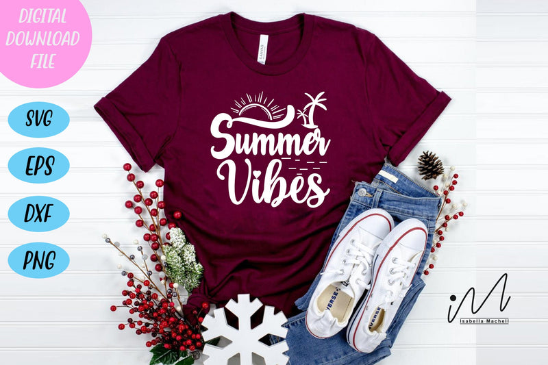 summer vibes svg, summer white file svg, SVG Isabella Machell 