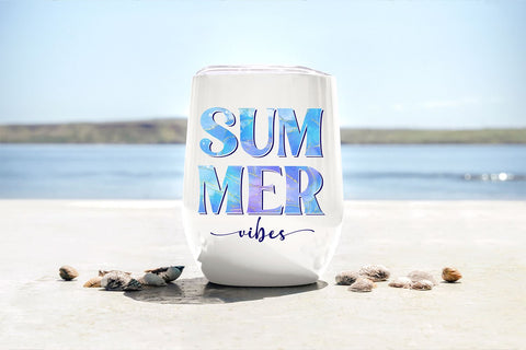 Summer Vibes with Alcohol Ink Texture PNG | VIP Extended Use License Sublimation So_Fontsy_VIP 