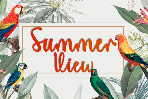 Summer View Font Prasetya Letter 