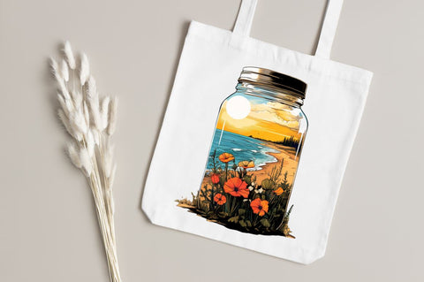 Summer View in Jar Sublimation Sublimation Regulrcrative 