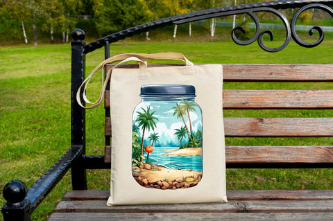 Summer View in Jar Sublimation Sublimation Regulrcrative 