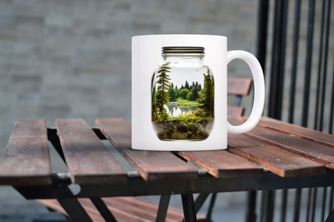 Summer View in Jar Sublimation Sublimation Regulrcrative 