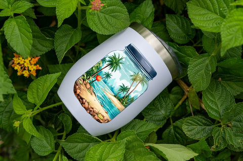 Summer View in Jar Sublimation Sublimation Regulrcrative 