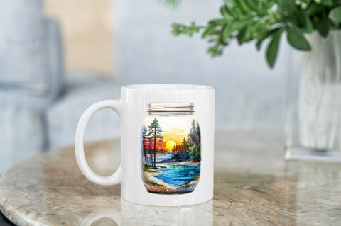 Summer View in Jar Sublimation Sublimation Regulrcrative 
