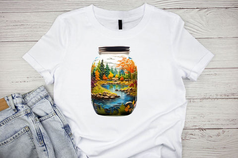 Summer View in Jar Sublimation Sublimation Regulrcrative 