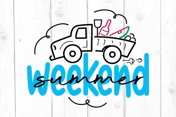 Summer Weekend Svg SVG cricutfilesmg 