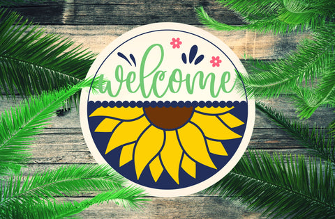 Summer Welcome Sign Bundle, Round Door Hanger SVG, Summer Sign Svg, Farmhouse Summer Door Decor, Glowforge, Png, Dxf, Svg Files for Cricut SVG MD mominul islam 