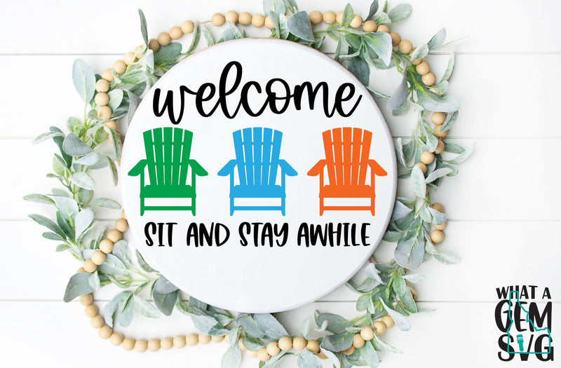 Summer Welcome Sign SVG Bundle | Sunflower Welcome Sign SVG | Summer S ...