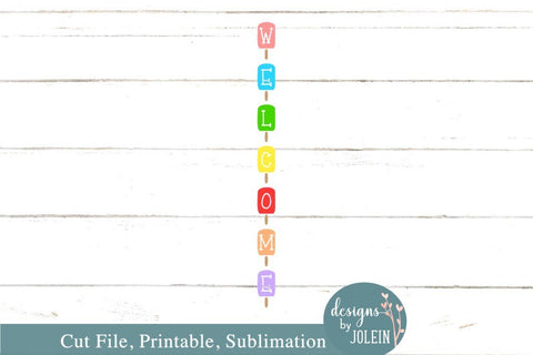 Summer Welcome Sign SVG Designs by Jolein 