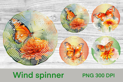 Summer wind spinner sublimation | Butterfly wind spinner Sublimation Svetana Studio 