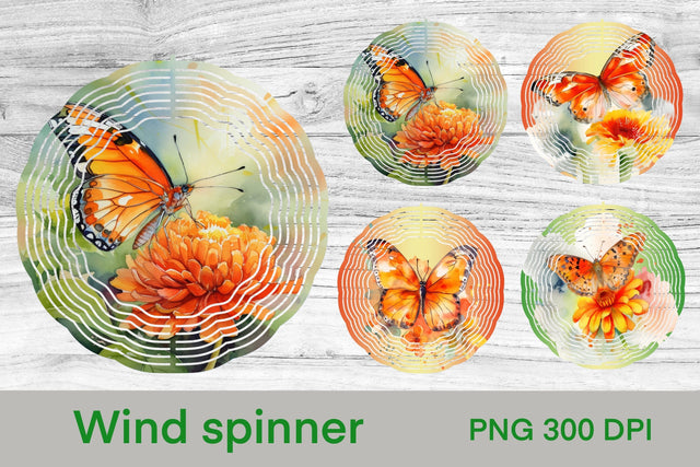 Summer wind spinner sublimation | Butterfly wind spinner Sublimation Svetana Studio 