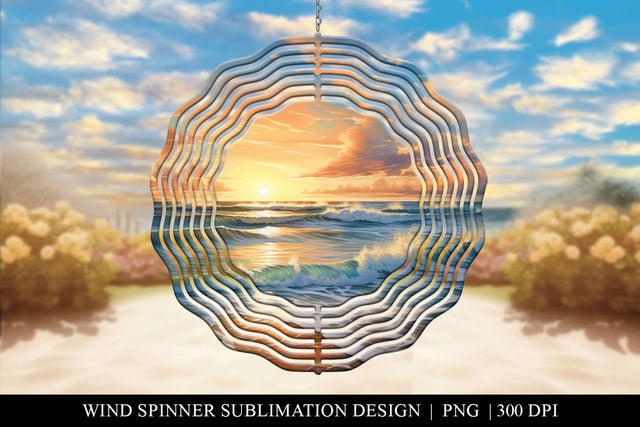 Summer Wind Spinner Sublimation PNG Sublimation BijouBay 