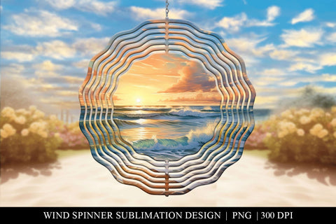 Summer Wind Spinner Sublimation PNG Sublimation BijouBay 