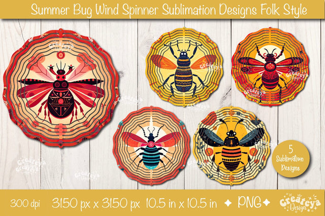 Summer wind spinner| Wind spinner sublimation bundle PNG Sublimation Createya Design 