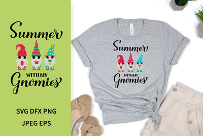 Summer with my gnomies. Summer Gnomes SVG. Gnomes on vacation SVG LaBelezoka 