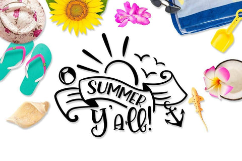 Summer Y'all! Cut file SVG TheBlackCatPrints 
