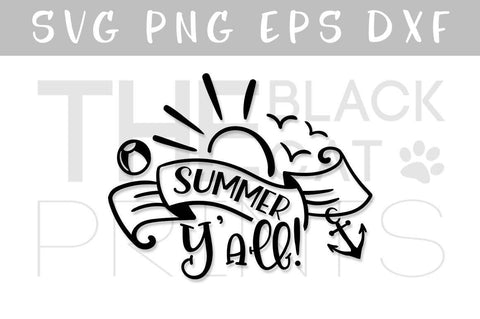 Summer Y'all! Cut file SVG TheBlackCatPrints 