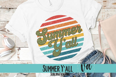 Summer Y'all Sublimation PNG Sublimation V. Anderson Designs 