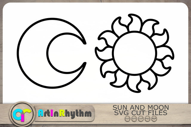 Sun and moon svg, Moon Clipart, Sun Clipart, Celestial Svg, Sun Svg, Moon Clipart SVG Artinrhythm shop 