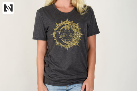 Sun and Moon Svg, Sun Mandala Svg, Moon Mandala Svg SVG Pinoyart Kreatib 