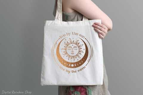 Sun and moon svg, sun svg, boho svg, celestial svg quote SVG Digital Rainbow Shop 
