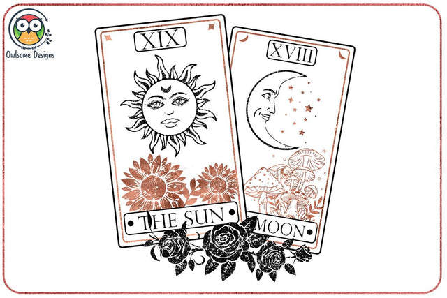 Sun And Moon Tarot Cards Sublimation Designs Sublimation LAM HOANG THUY 