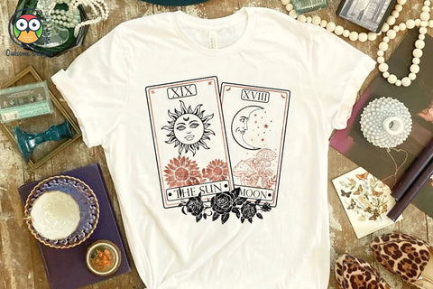 Sun And Moon Tarot Cards Sublimation Designs Sublimation LAM HOANG THUY 